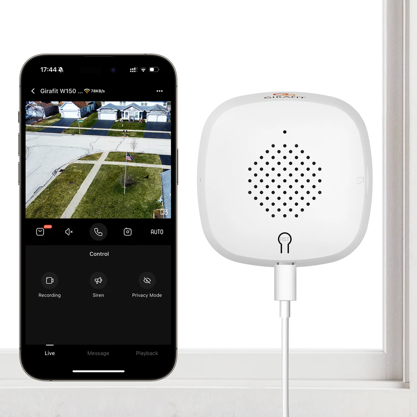 Pixer™3MP 2K vinduskamera – To-bånds WiFi innendørs sikkerhet