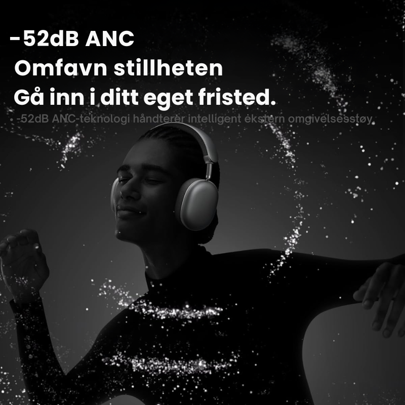 Pixer™ F8 Pro Trådløse Hodetelefoner med Støydemping
