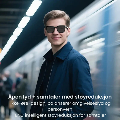 Smarte AI-kamera-briller med 8MP fotokromatiske linser