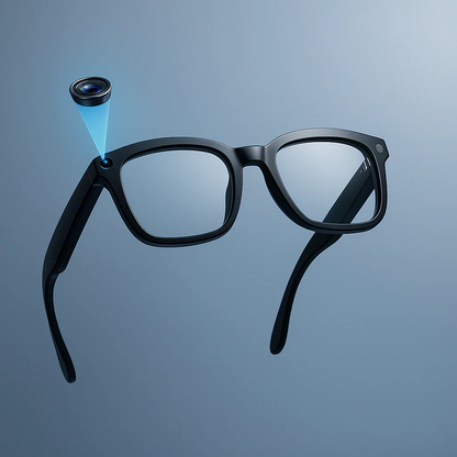 Smarte AI-kamera-briller med 8MP fotokromatiske linser