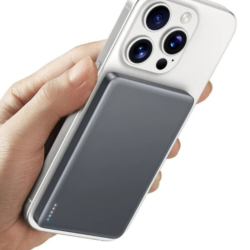 Bærbar MagSafe powerbank med trådløs lading