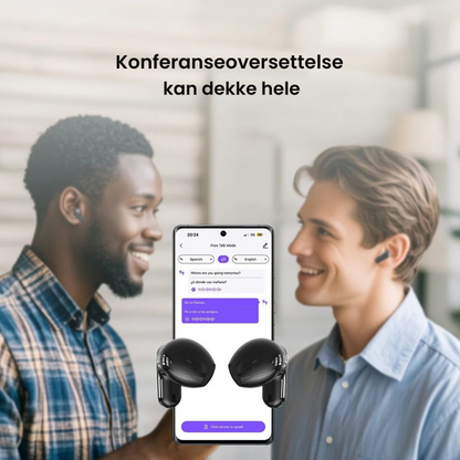 AI-oversettende trådløse ørepropper med støyreduksjon