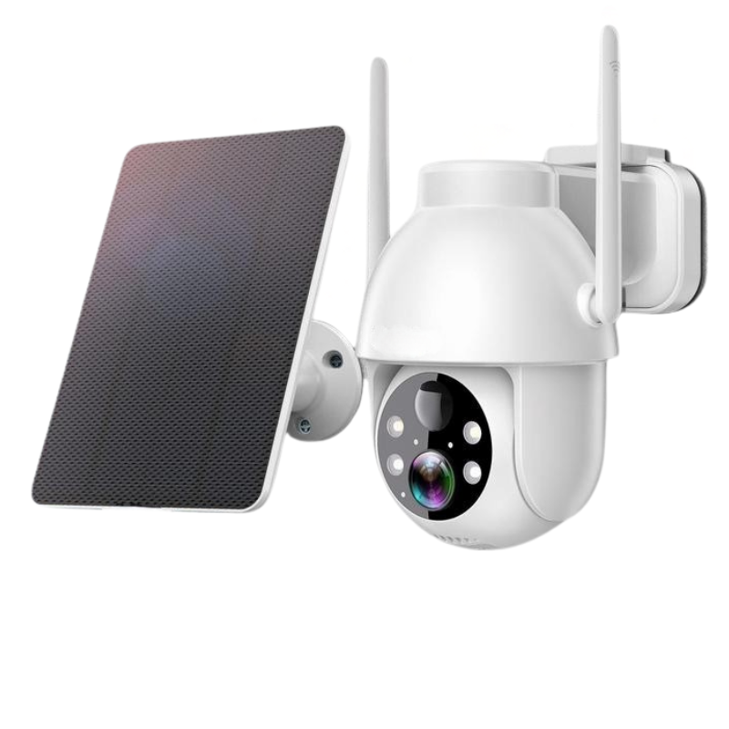 Pixer™Kraftig 1080P HD solcelle Wi-Fi sikkerhetskamera med spotlight