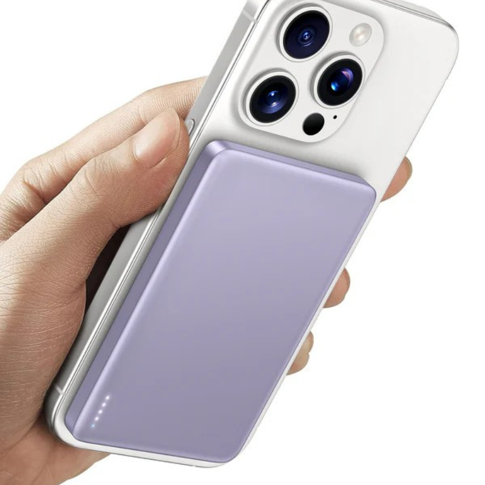 Bærbar MagSafe powerbank med trådløs lading